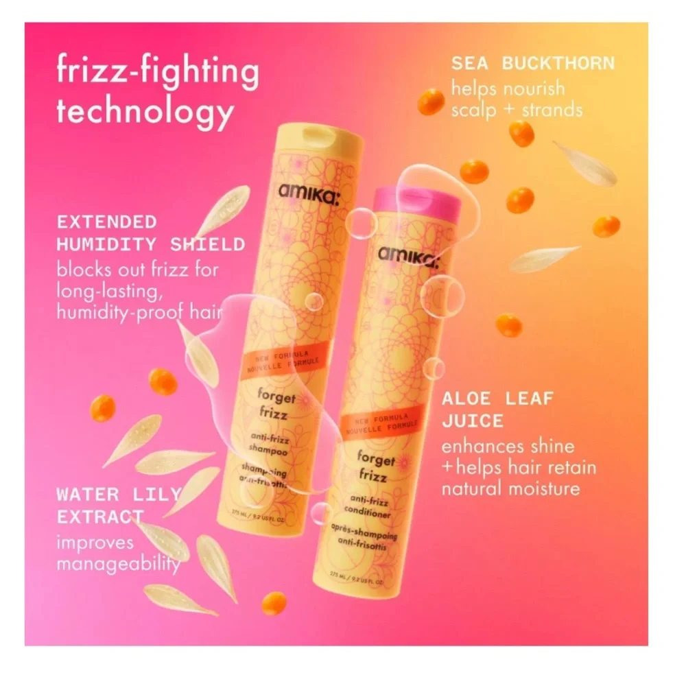 amika forget frizz anti frizz CONDITIONER 33.8oz Jumbo Size-NEW
